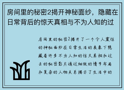 房间里的秘密2揭开神秘面纱，隐藏在日常背后的惊天真相与不为人知的过去